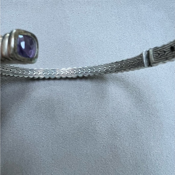 🔴Authentic JOHN HARDY Amethyst Sterling Silver Cuff/ Bracelet 🔴 - Picture 9 of 10